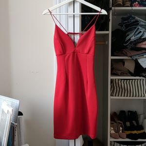 Red Body Con Dress